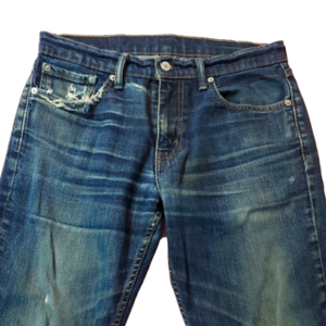 Levi's blue jeans well worn & aged inseam is 30 inches
